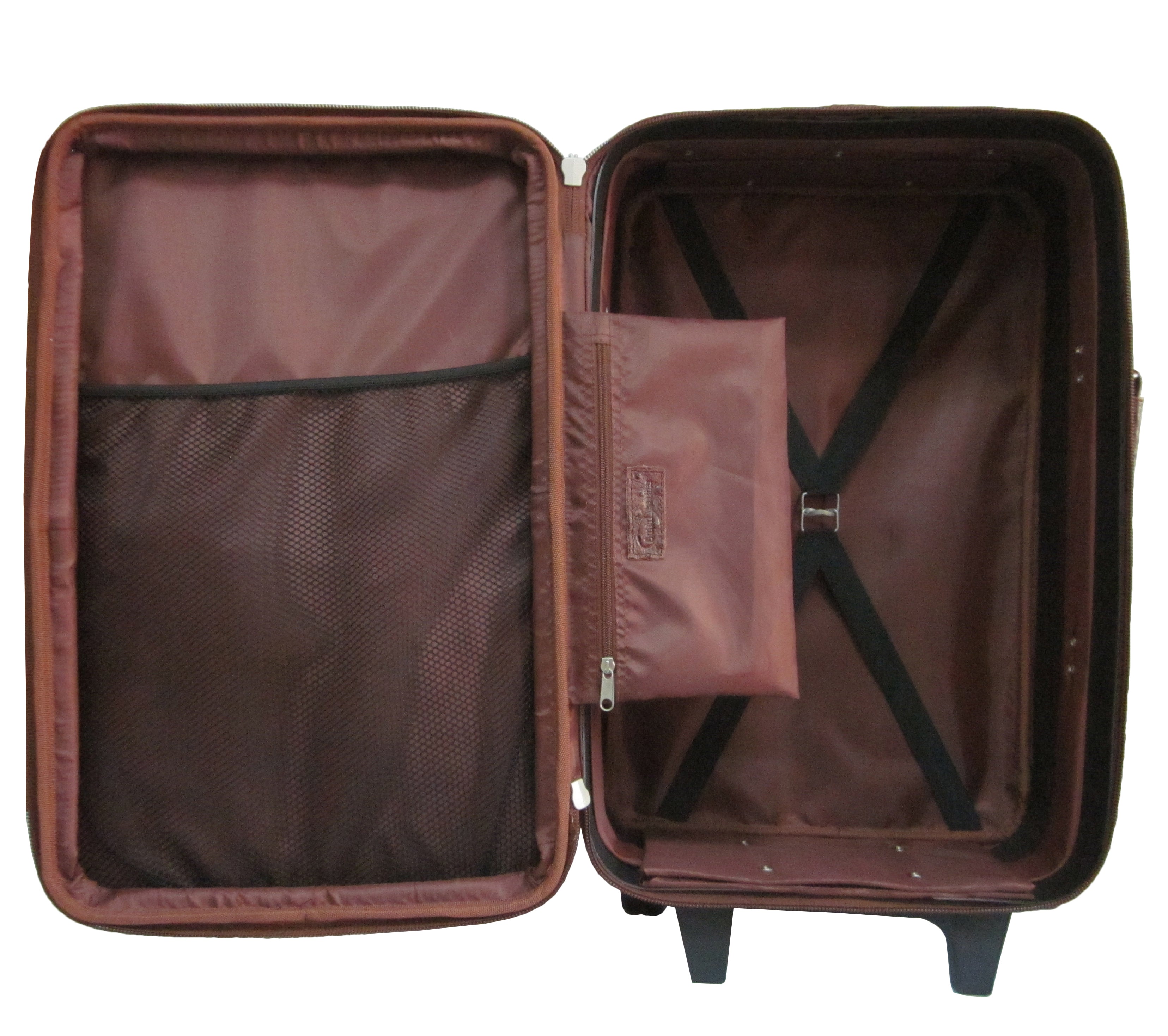 Amerileather Leather Three-suit Carry On Garment Bag, factory Terrazzo Brown